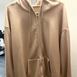 Oversized zip up hoodie
